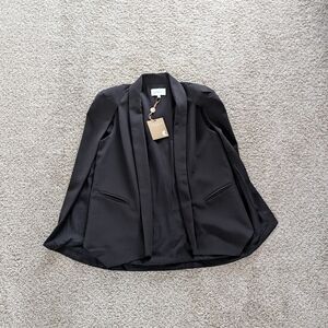 NWT Johnny Becca Cape Suit Jacket, Medium, Black